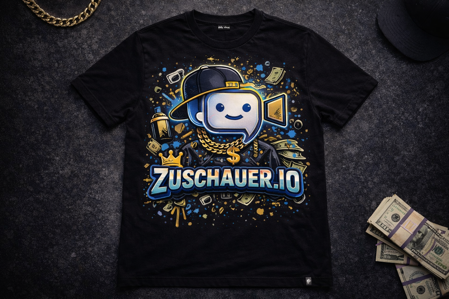 HipHop Hoodie schwarz