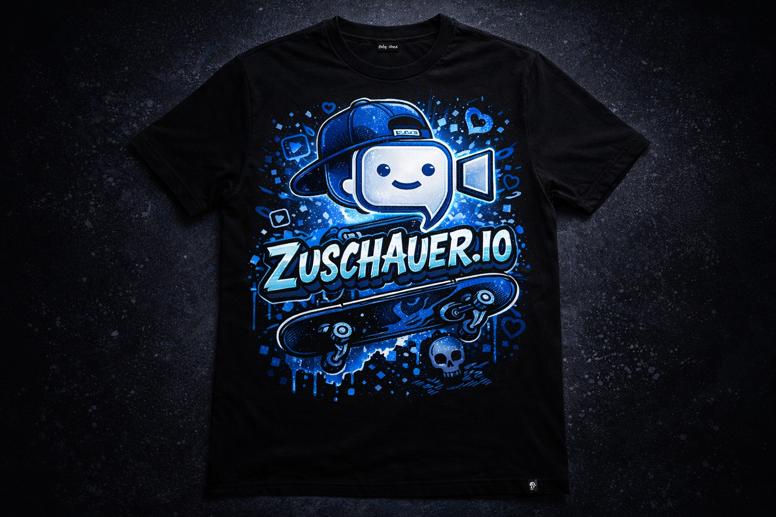 Skater T-Shirt schwarz